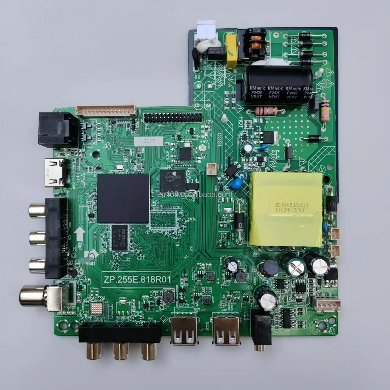 Smart LED TV Motherboard ZP.255E.818R00 - 45W Power, Android 14